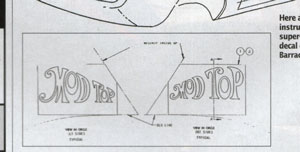 Lettering instructions for 1970 Barracuda Mod Top