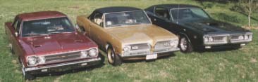 ['67 GTX, '69 ModCuda, '71 Charger 500]