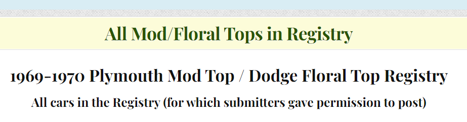 All Mod and Floral Tops in Registry