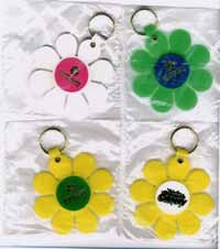 NOS Flower Power key chains